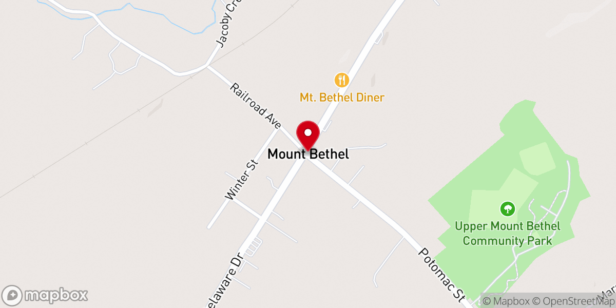 Map showing location of Mt Bethel