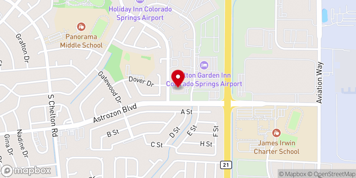 Map showing location of True Spirit Baptist Church