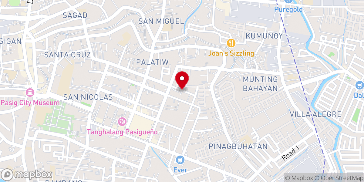 Map showing location of Pasig Bible Believers Baptist Church & Missions