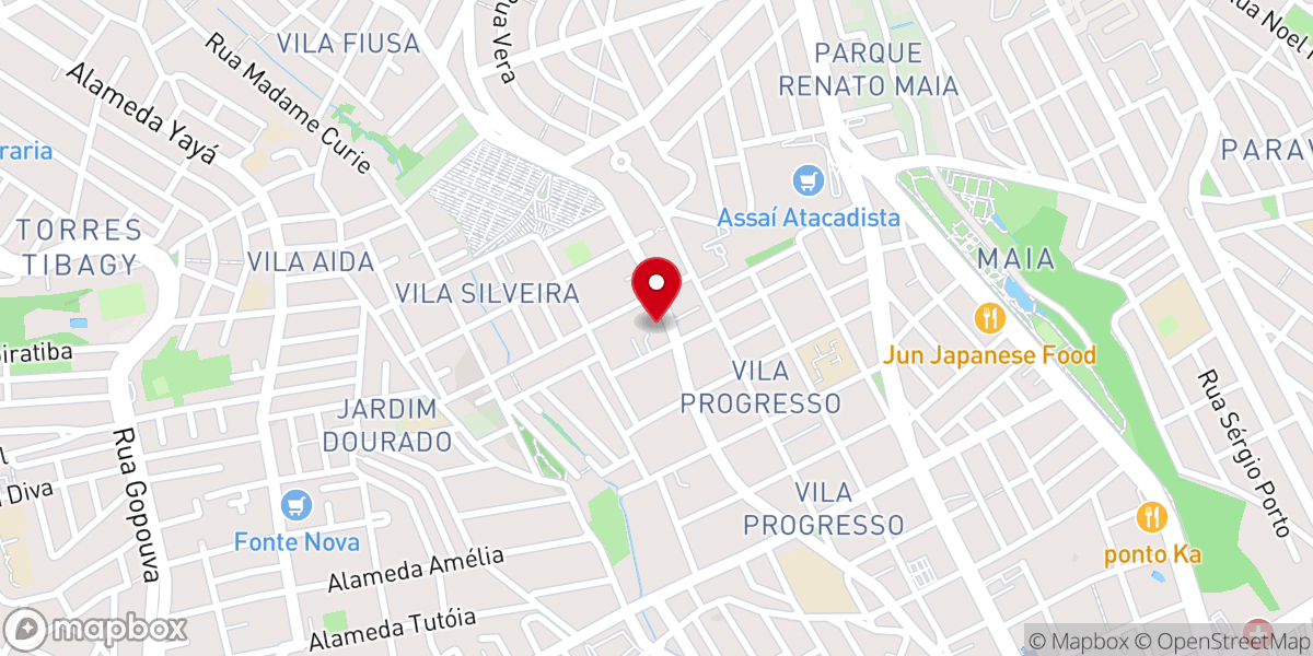 Map showing location of Nosso Lugar Igreja