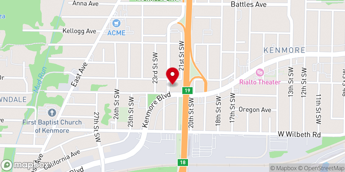 Map showing location of Progressive Church of God in True Holiness
