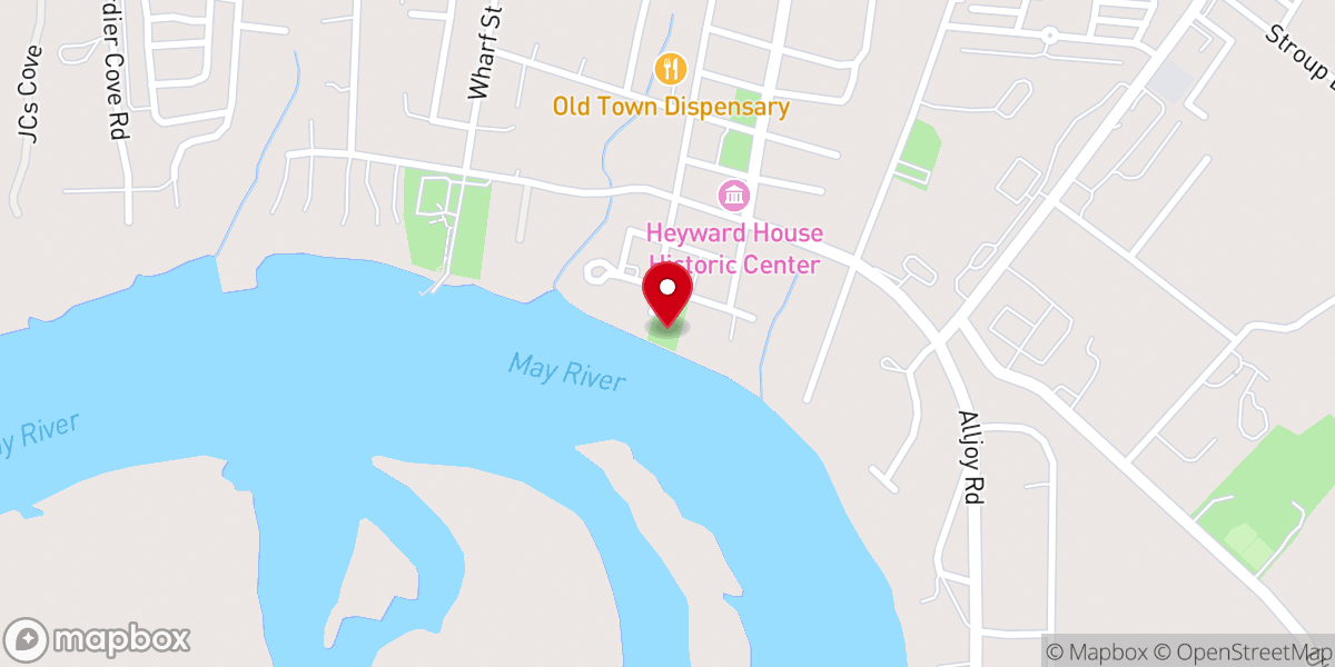 Map showing location of Wright Family Park