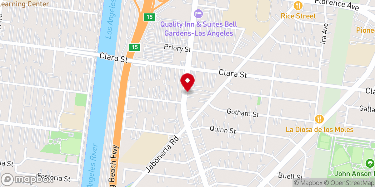 Map showing location of Iglesia Roca Eterna Nueva Jerusalen