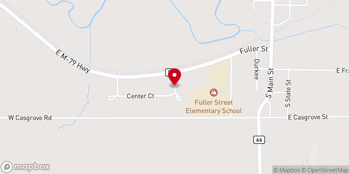 Map showing location of Chapel Dr