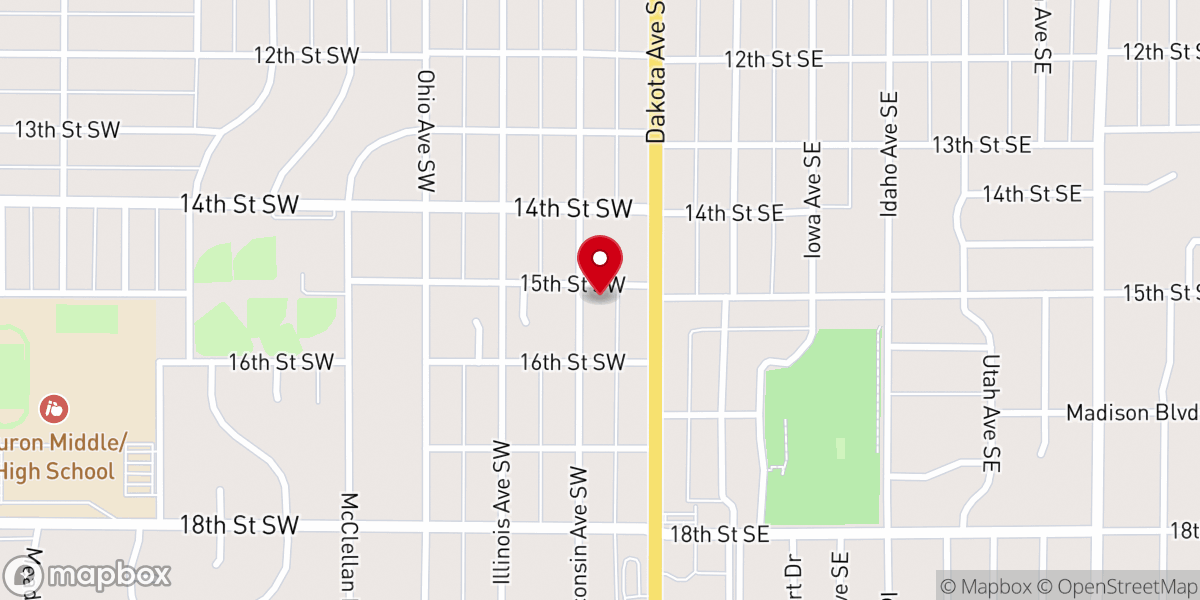 Map showing location of Wisconsin Avenue Church of Christ