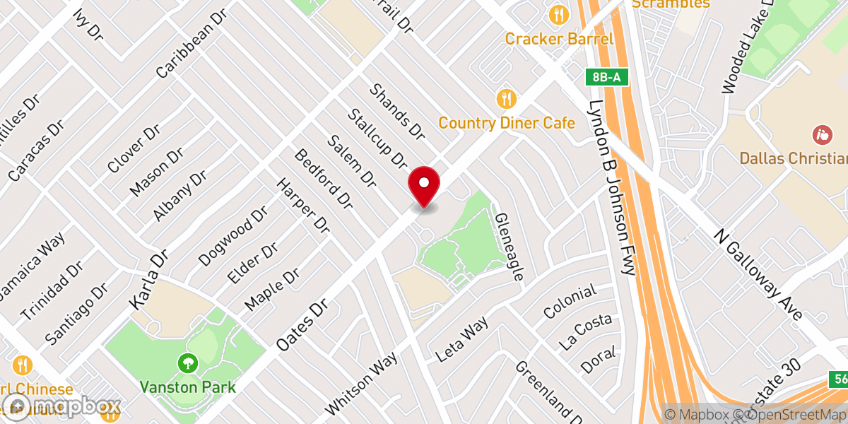 Map showing location of Connection Pointe Church