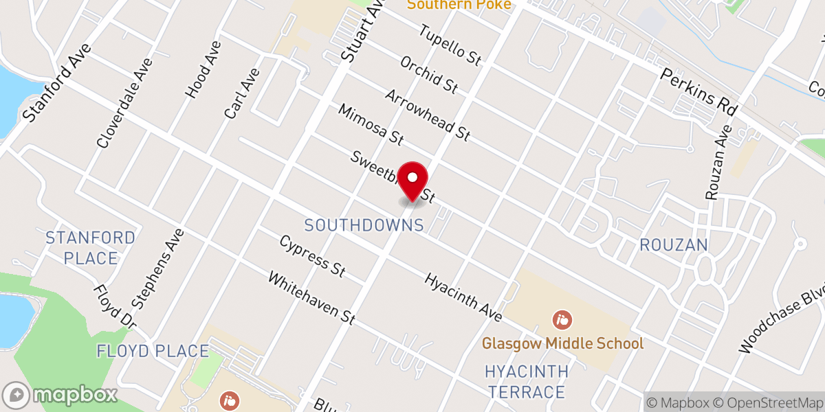 Map showing location of Christ Covenant Church