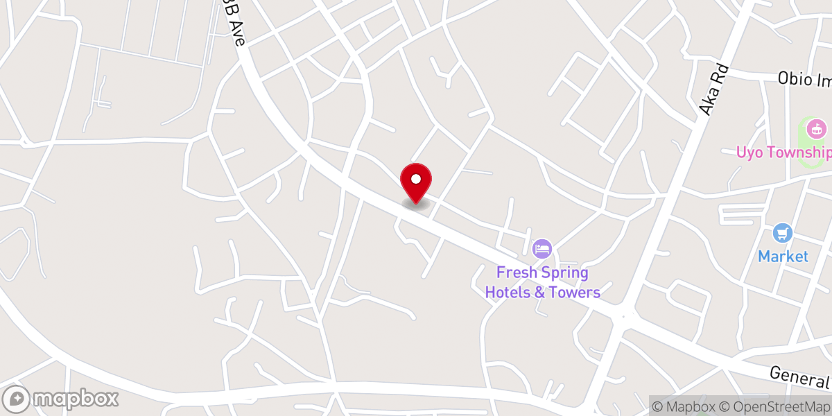 Map showing location of Mountain Of Fire And Miracles Ministries