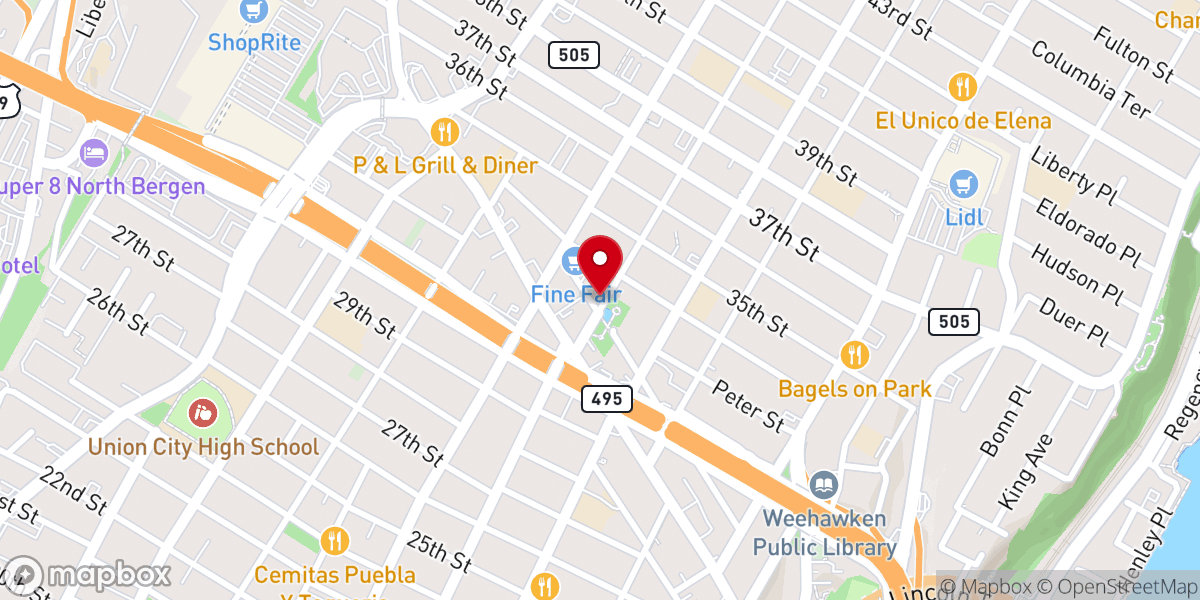Map showing location of Emanuel UMC ( Union City)