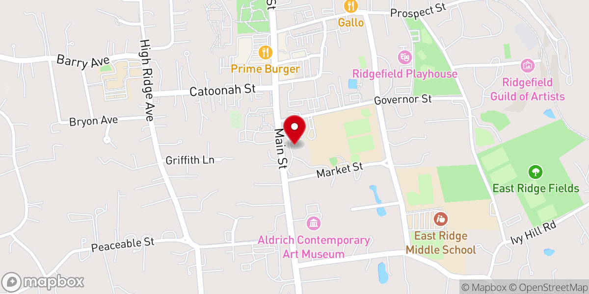 Map showing location of Lounsbury House