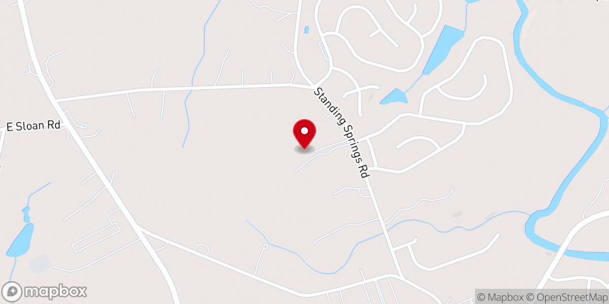 Map showing location of Bethel Impact Church
