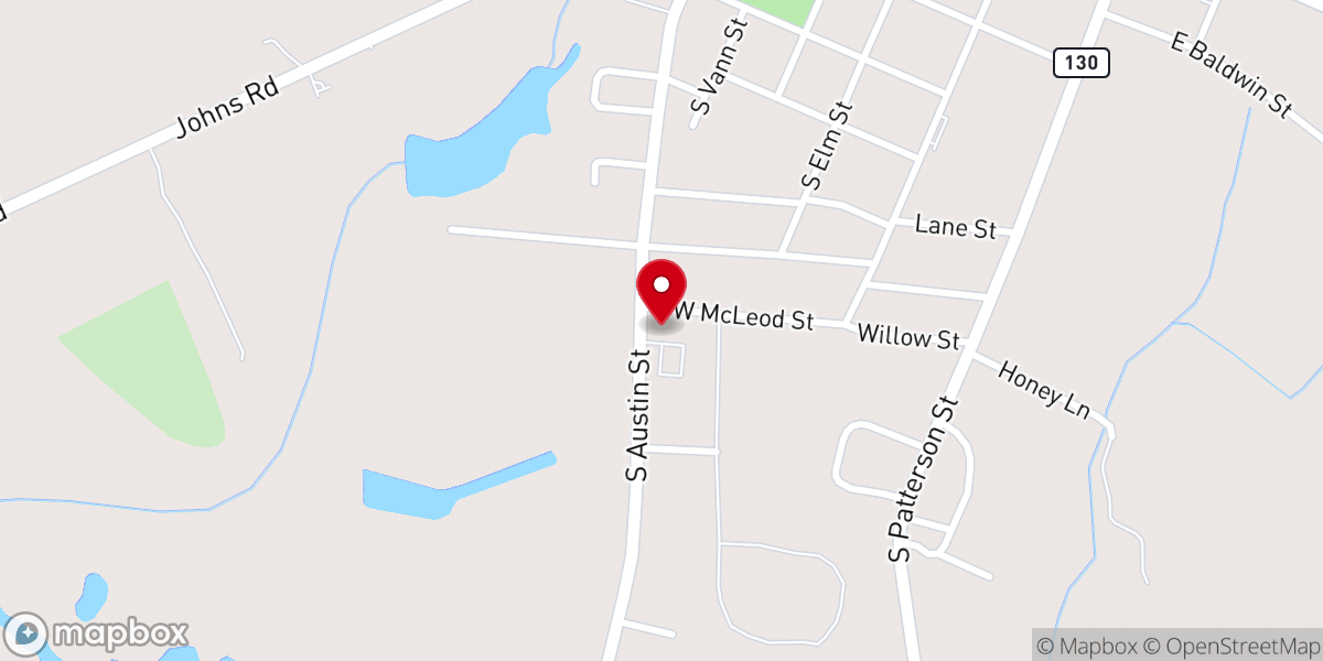 Map showing location of Maxton Pentecostal Holiness