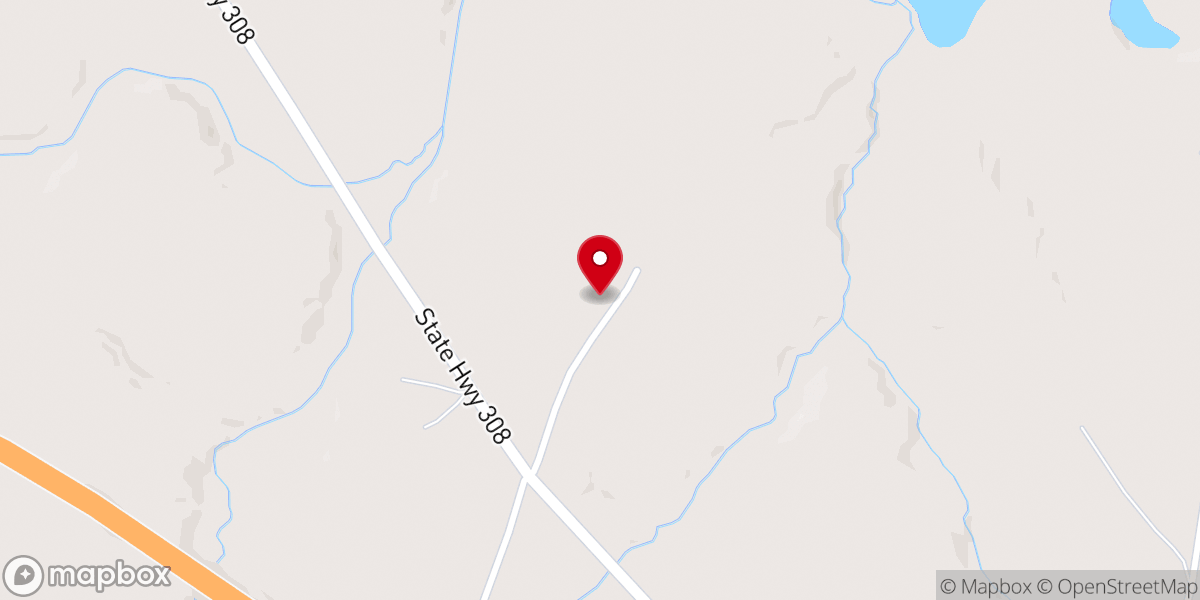Map showing location of Iglesia Evangelica Alfa y Omega