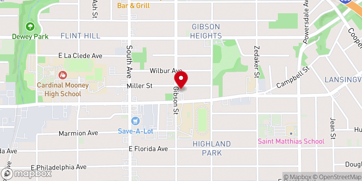 Map showing location of Nativity of Christ Orthodox Church