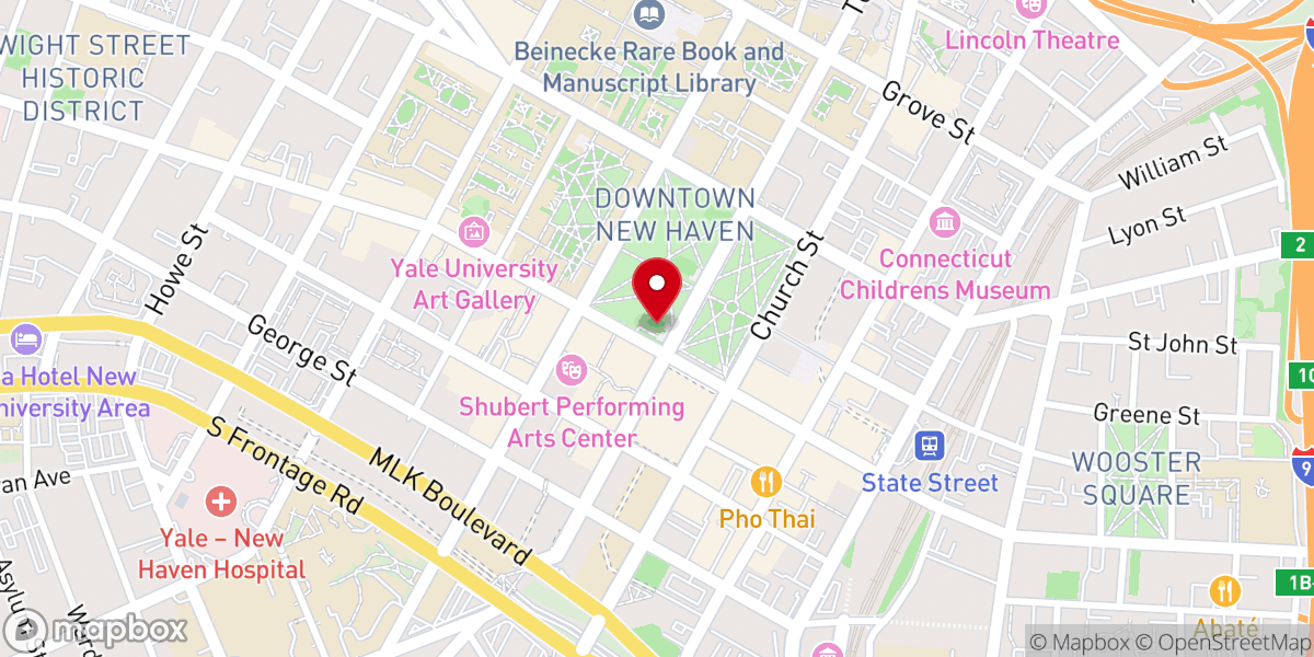 Map showing location of Trinity on the Green Episcopal Church