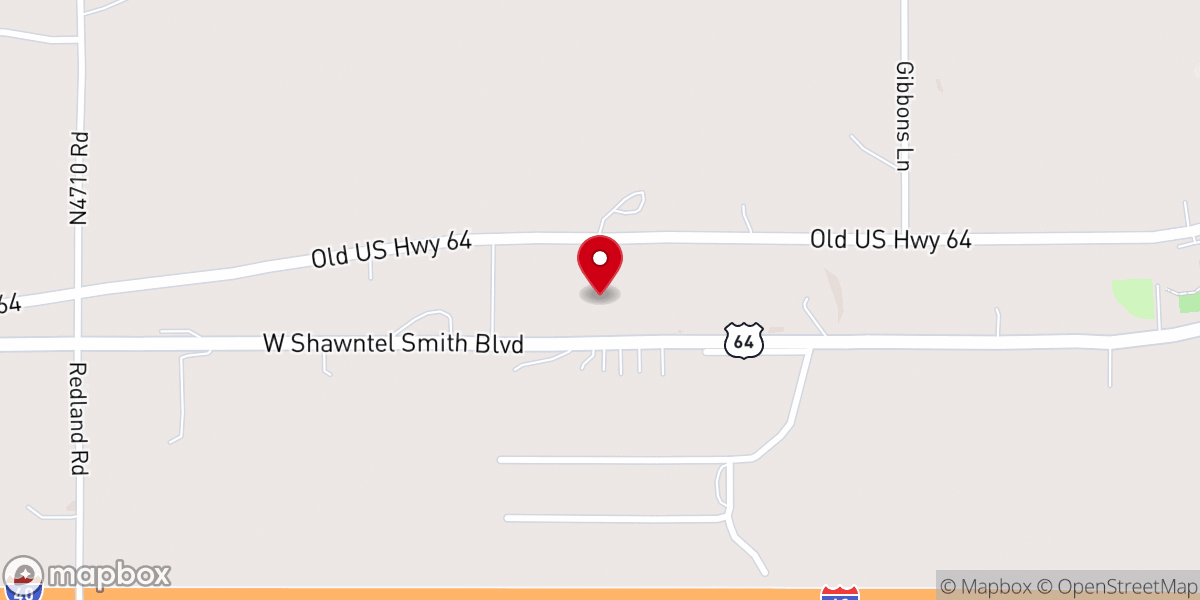 Map showing location of Muldrow Holiness Campmeeting