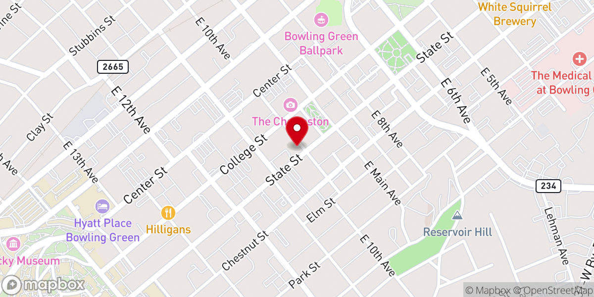 Map showing location of Presbyterian Church The