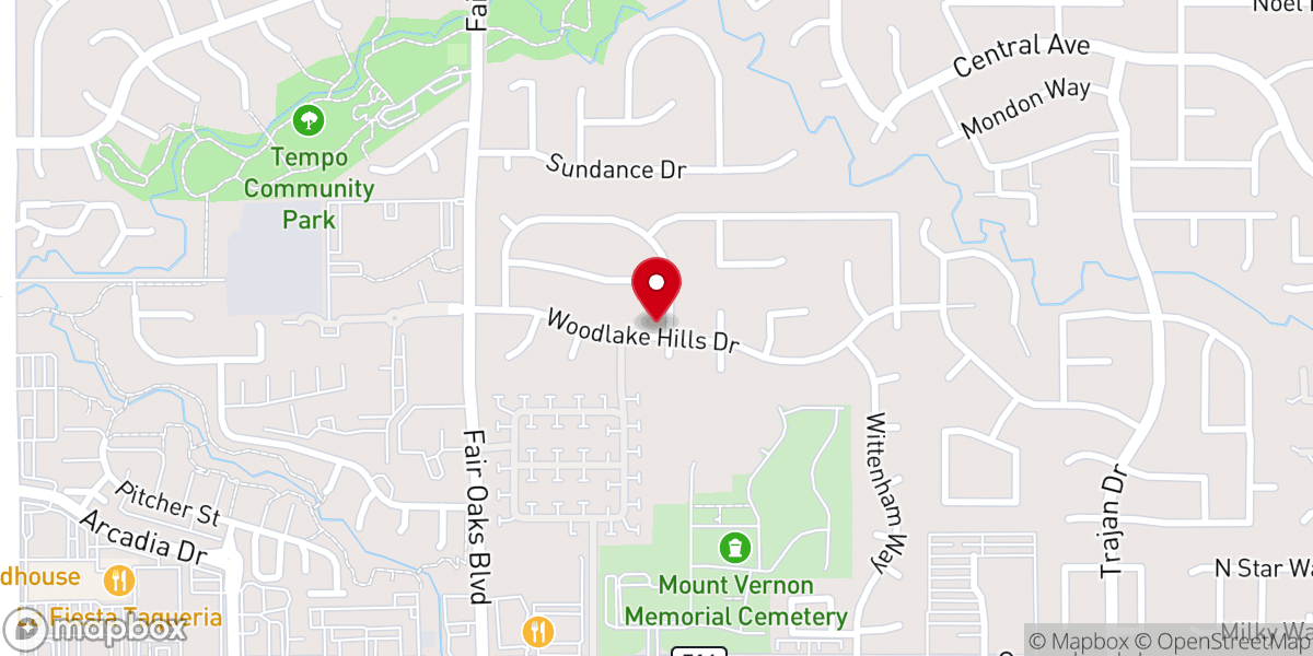 Map showing location of Calvary Grace Church