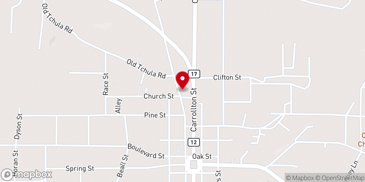 Map showing location of St Mary's Episcopal Church