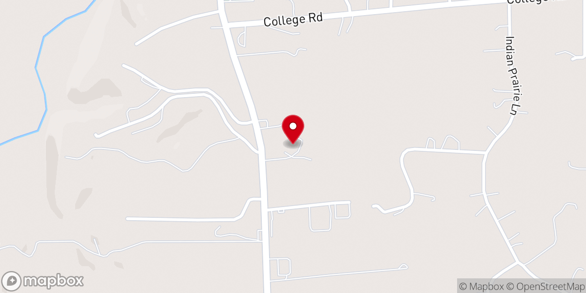 Map showing location of Franklin County Baptist Association
