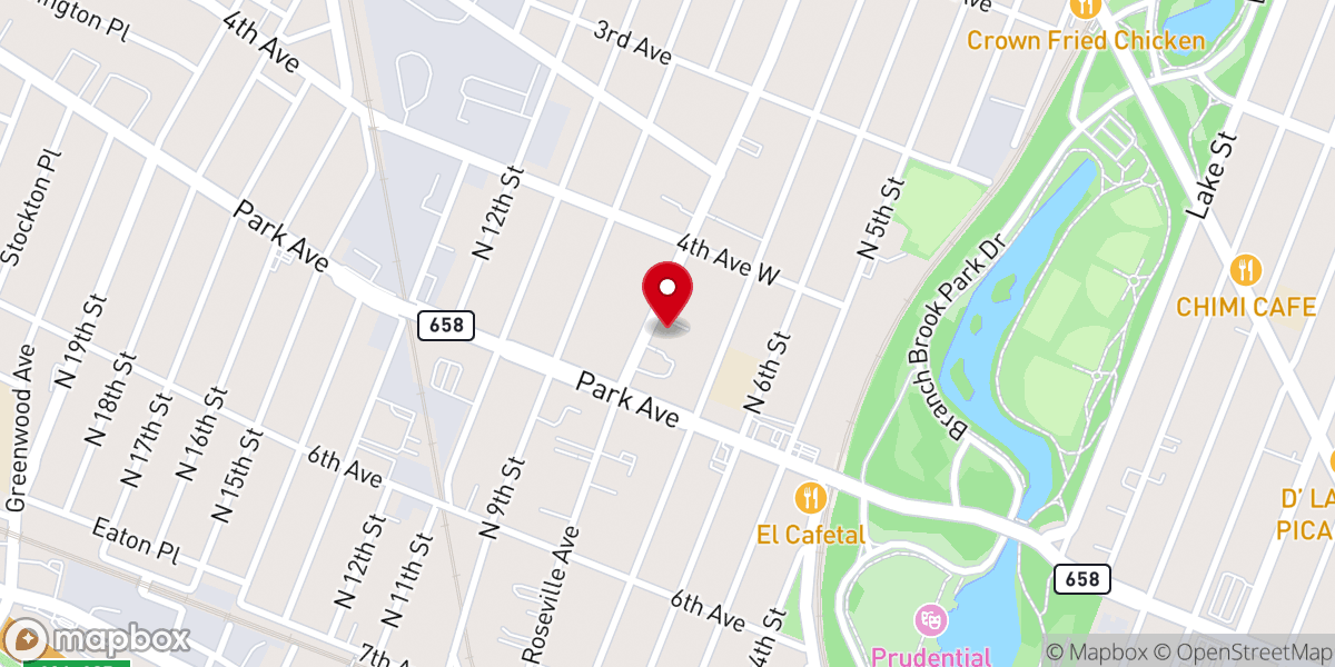 Map showing location of South Orange Ave Church of Christ