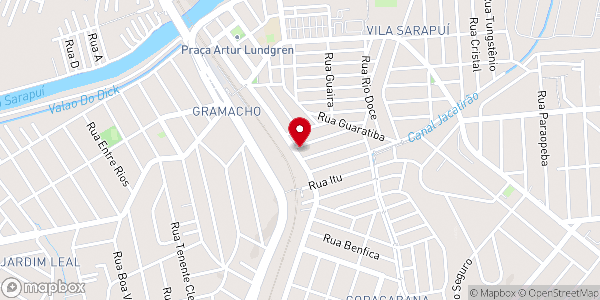 Map showing location of Paróquia São Sebastião - Gramacho