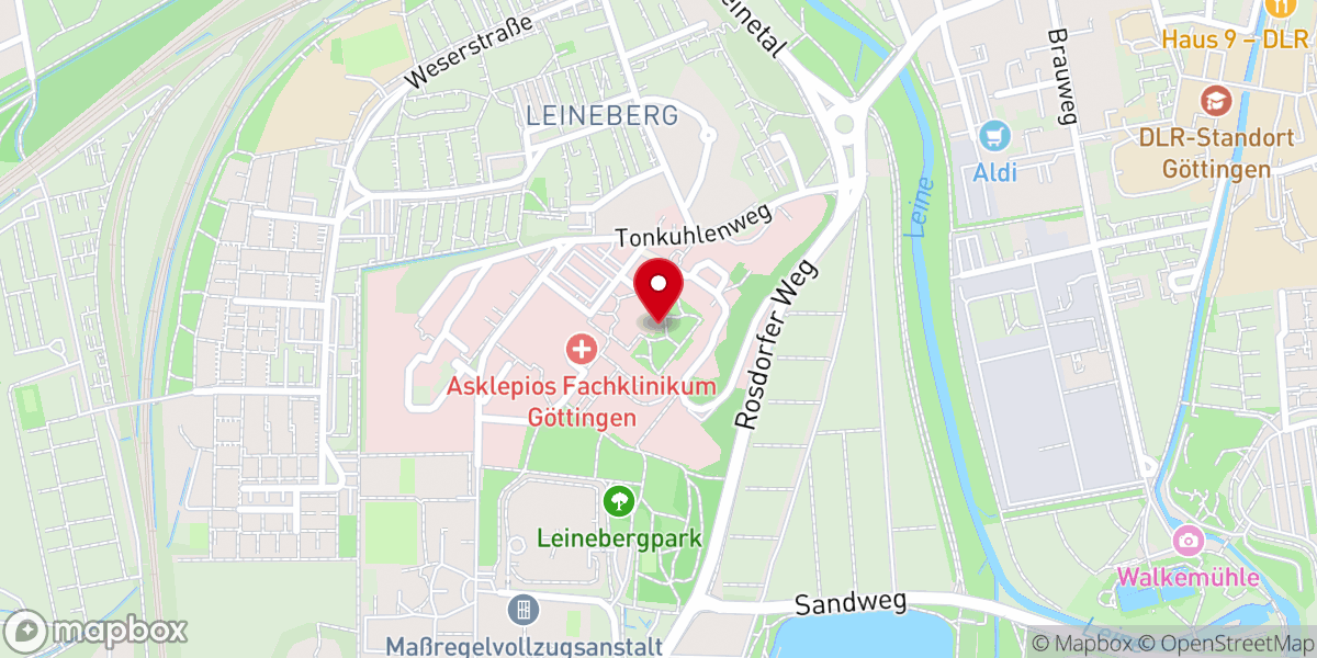 Map showing location of Lukaskirche