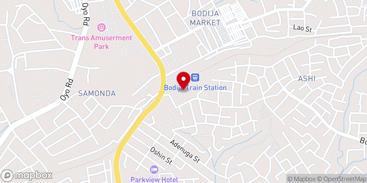 Map showing location of Glory Tabernacle Ministry