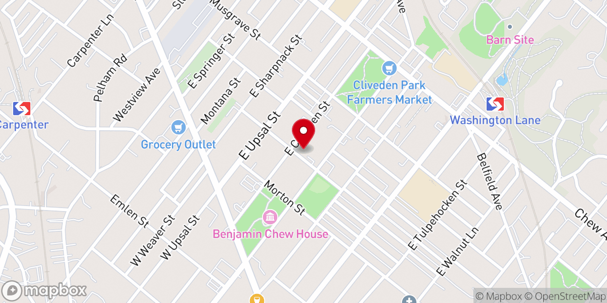 Map showing location of Germantown Seventh Day Adventist Church