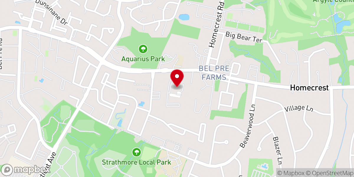 Map showing location of Wheaton Seventh-day Adventist Church