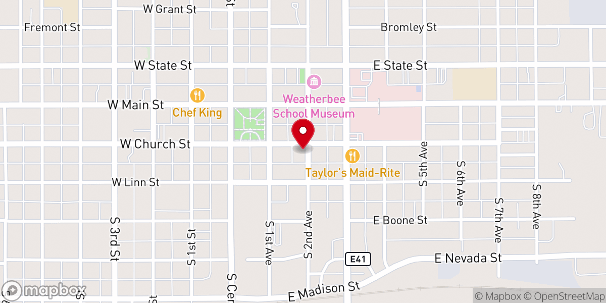 Map showing location of Frese & Waters, LLP