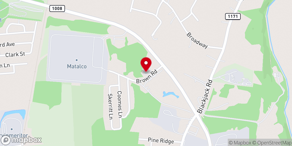 Map showing location of Crosspoint Tabernacle