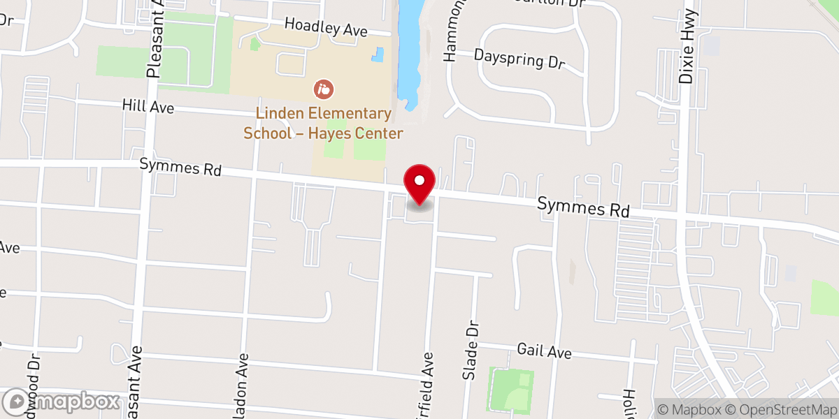 Map showing location of New Covenant United Methodist Church - Fairfield OH