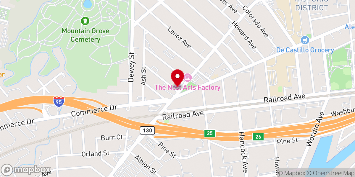 Map showing location of Silliman Memorial Baptist Church