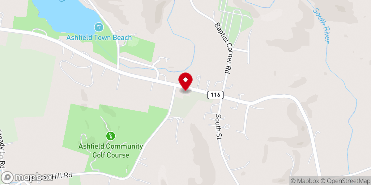 Map showing location of Ashfield Town Hall