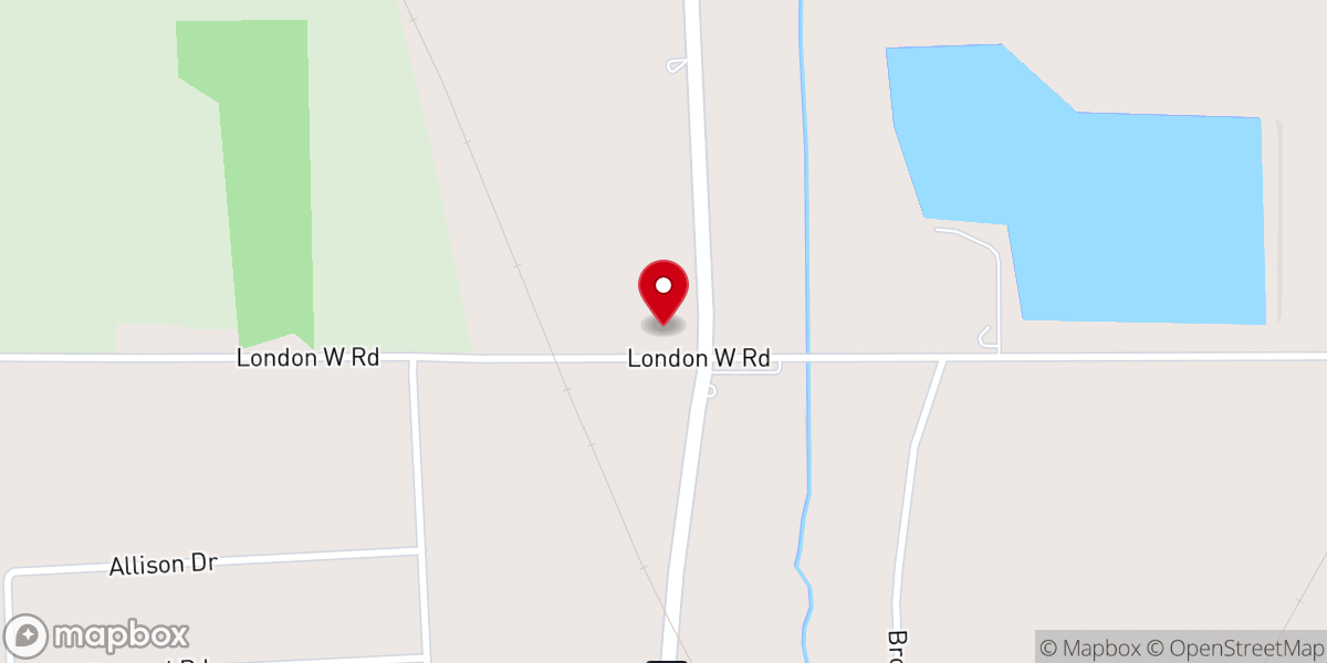 Map showing location of Shelby Church Of God