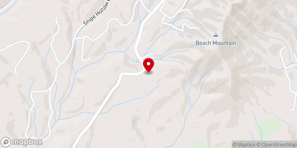 Map showing location of Copperhill Church