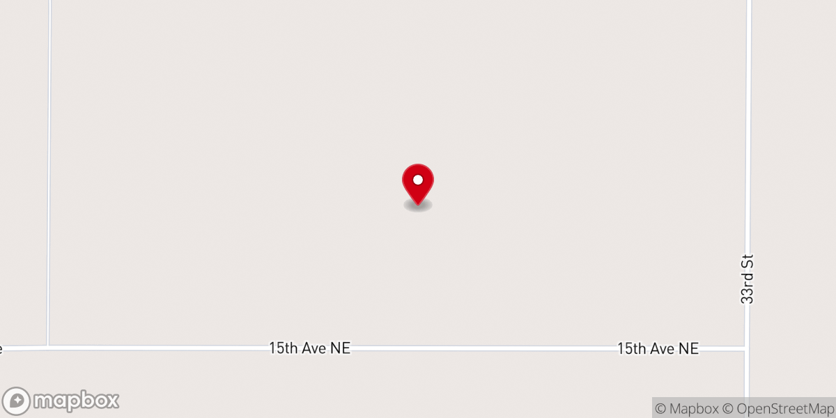 Map showing location of Arvilla Township