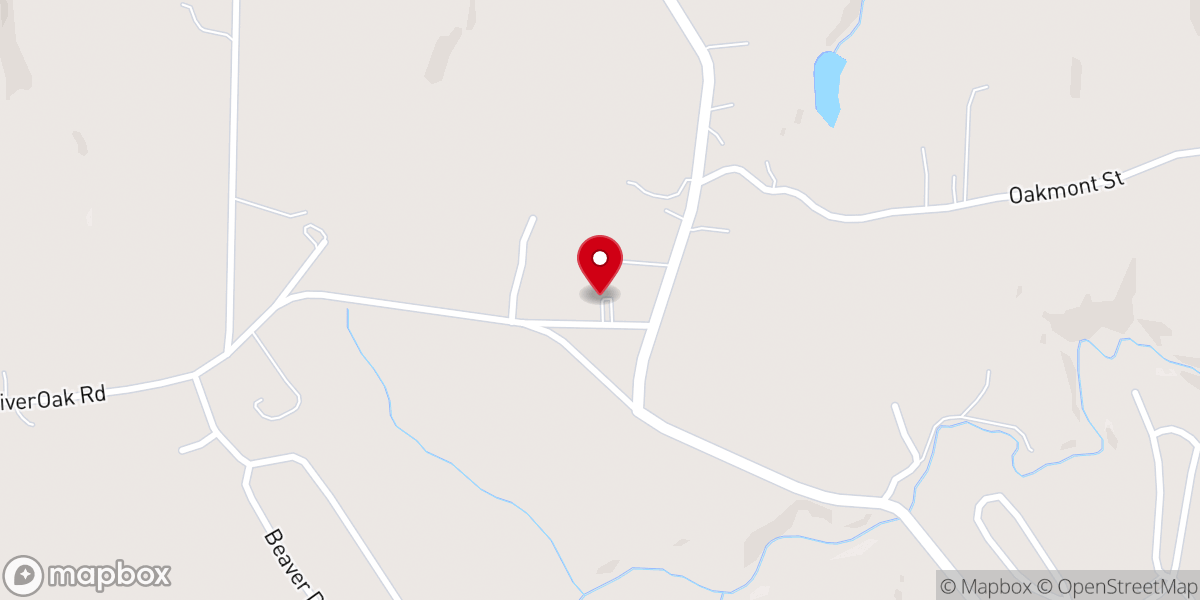 Map showing location of Rainbow Baptist Church