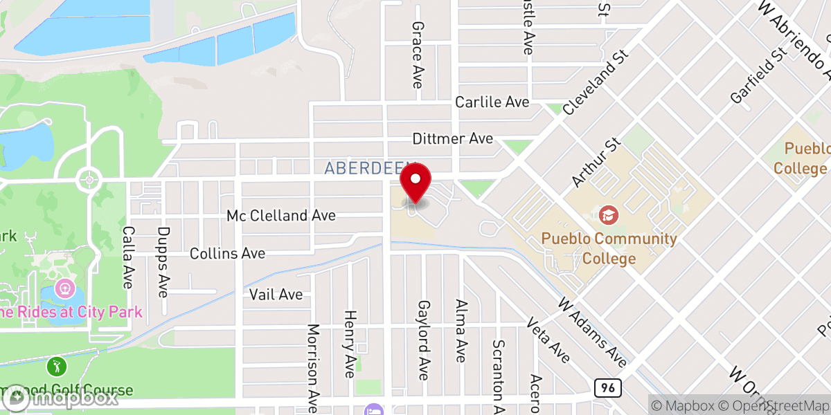 Map showing location of Shrine of St Therese