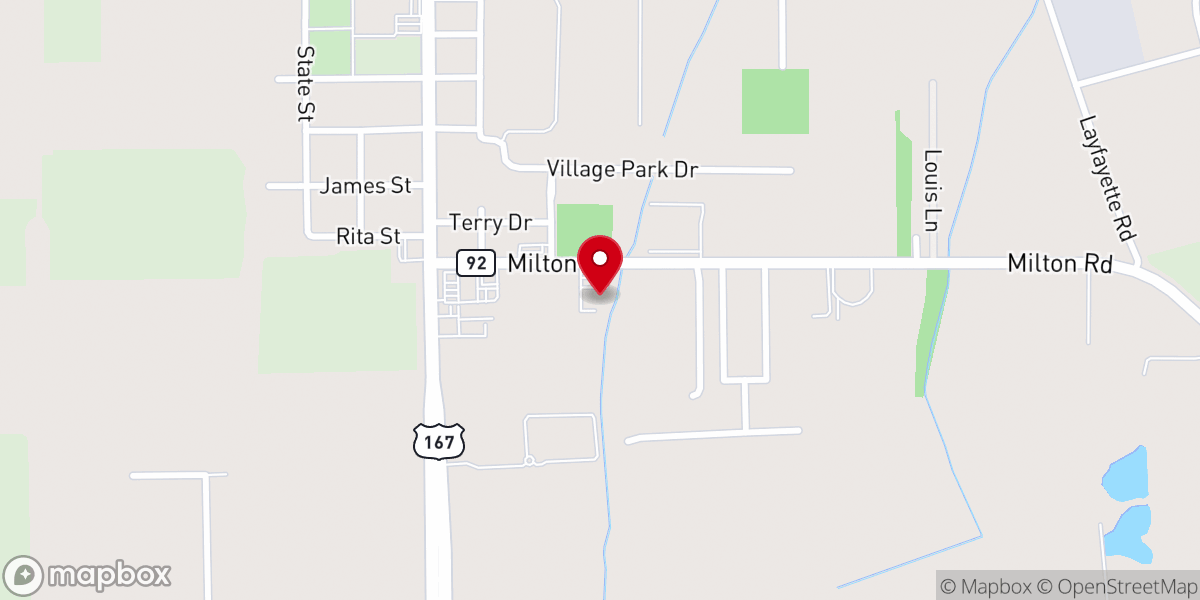 Map showing location of Amana Christian Fellowship