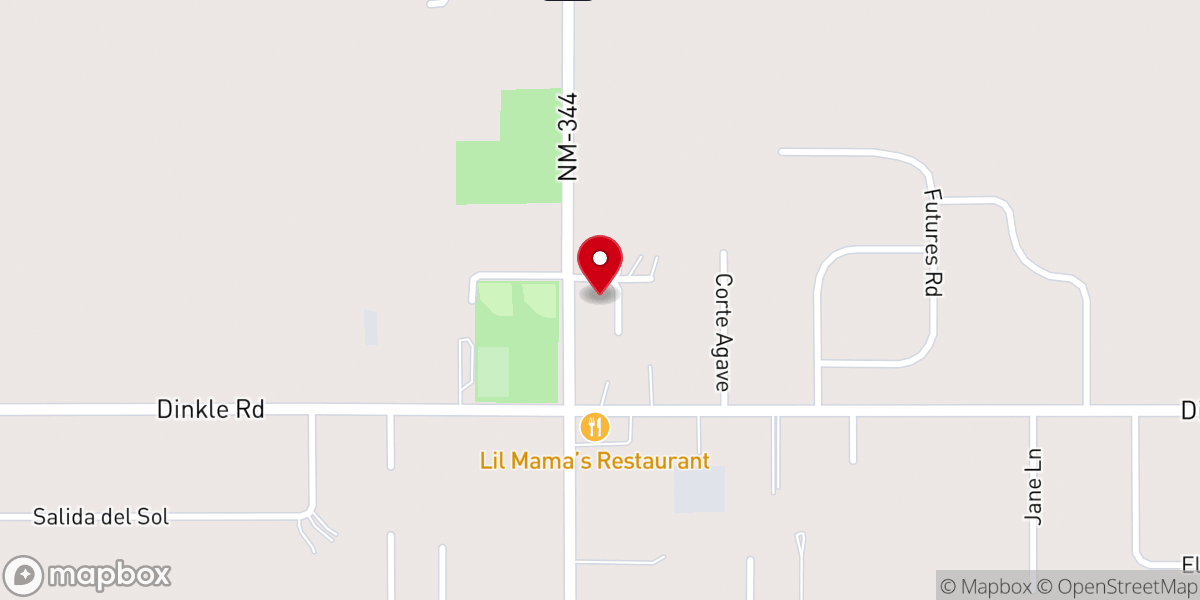 Map showing location of Valley View Christian Church