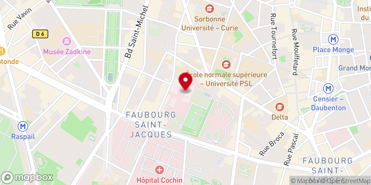 Map showing location of Église du Val-de-Grâce de Paris