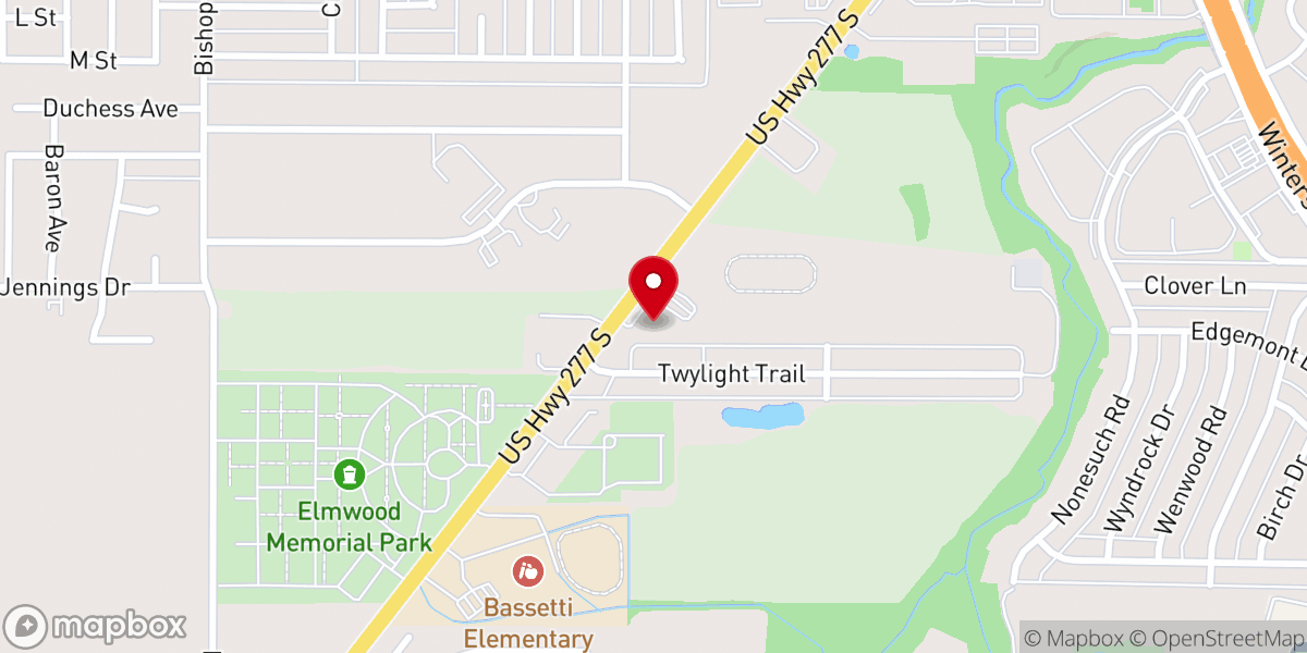Map showing location of Faith Deliverance Community Church