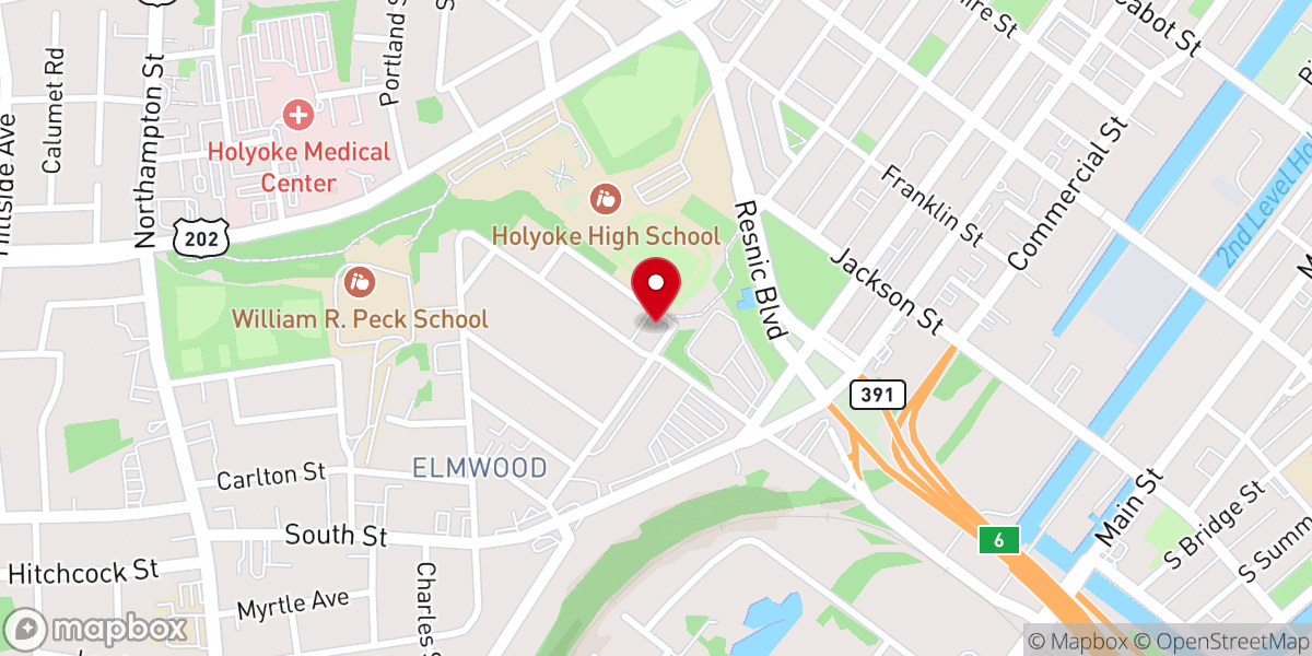 Map showing location of Iglesia Agape Church
