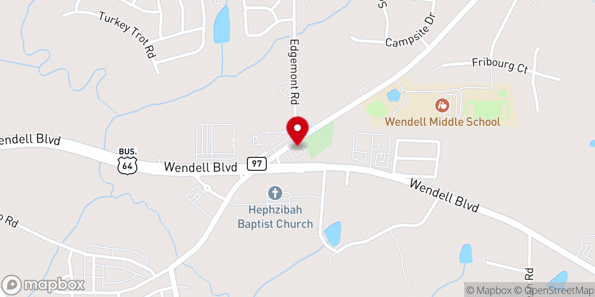 Map showing location of Historic Hephzibah Baptist Church