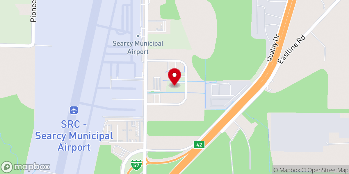 Map showing location of Airport Loop Church of Christ