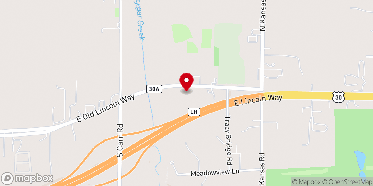 Map showing location of Joy Baptist Church