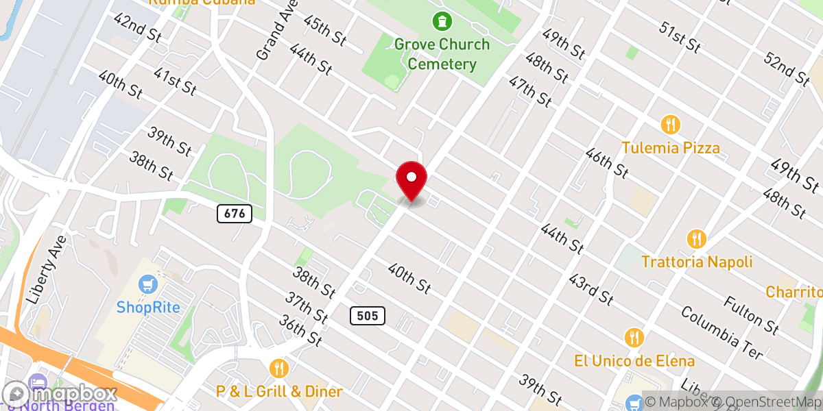 Map showing location of St Rocco's Roman Catholic Church