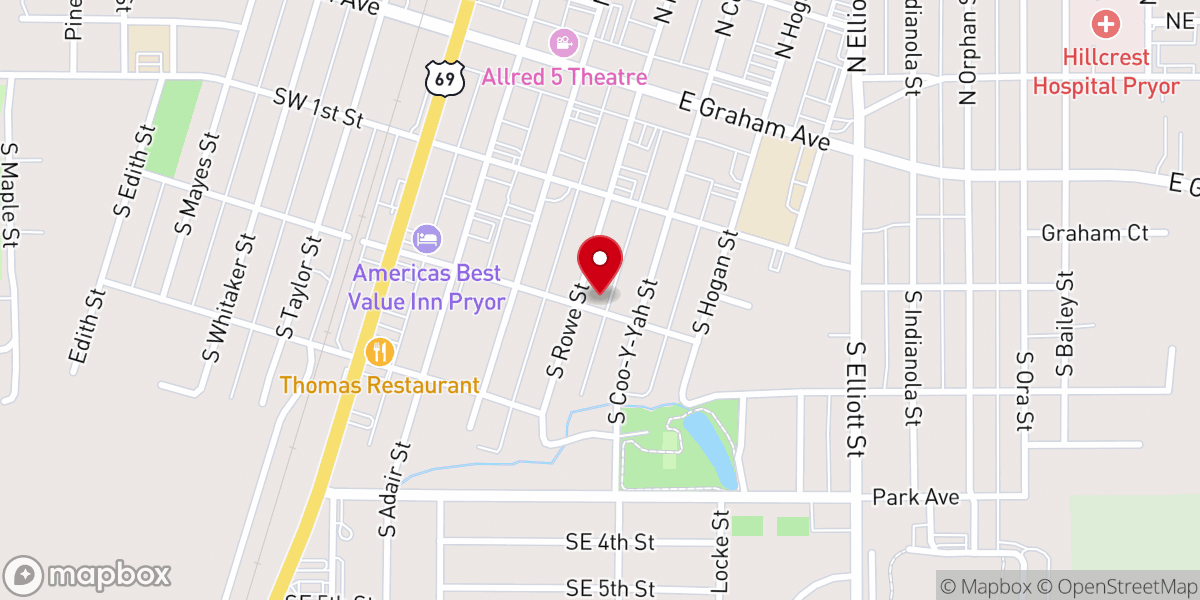 Map showing location of Redemption House of Prayer
